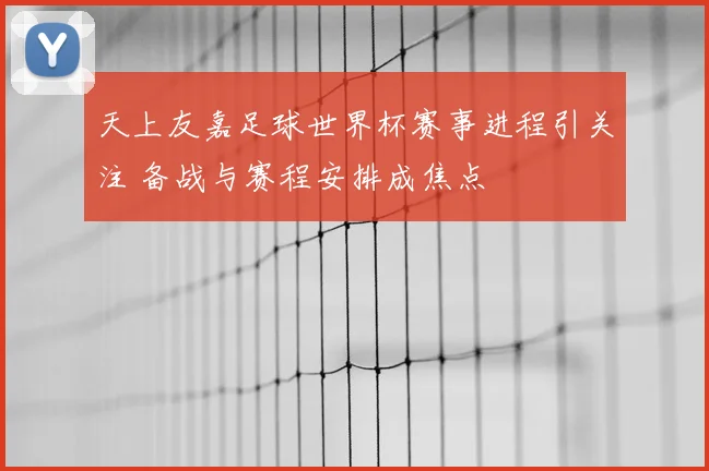 天上友嘉足球世界杯赛事进程引关注 备战与赛程安排成焦点